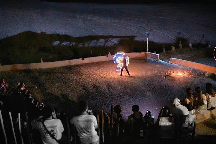 アガファイ砂漠の夕日ディナー、ファイヤーショー、音楽と星空観察
