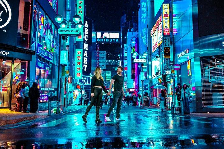 プロのフォトグラファーとの渋谷ネオンナイト写真体験
