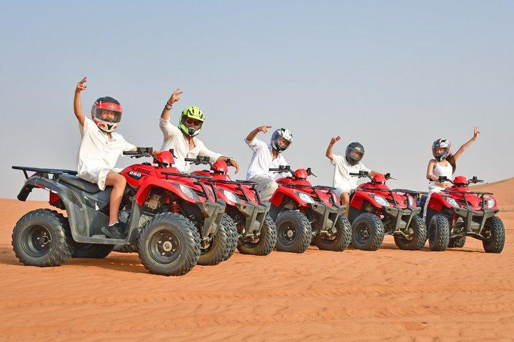 Dubai Morning Red Dunes Safari, Quad Bike, Camel & Sandboarding