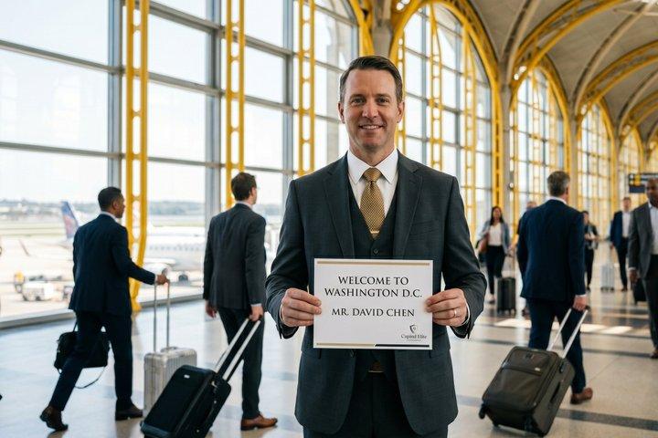ワシントンDC：IADまたはDCA空港へのプライベート送迎