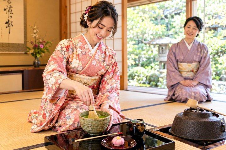 Kioto: Kimono y Ceremonia Tradicional de Té Matcha