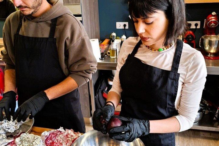 Clase de cocina Nafplio, cata de vinos y almuerzo