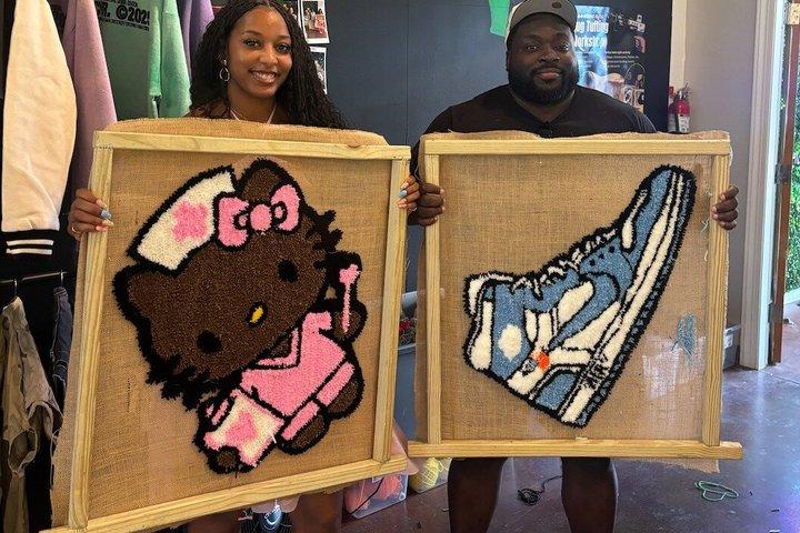 シャーロットのラグ作り教室