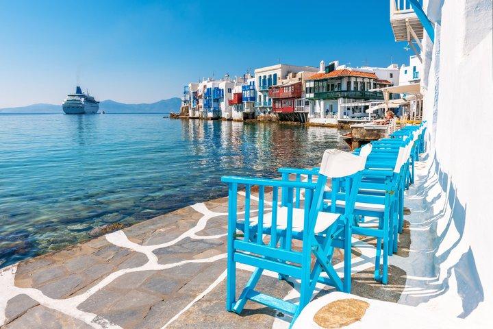 ミコノス旧市街と島のハイライトプライベートツアー