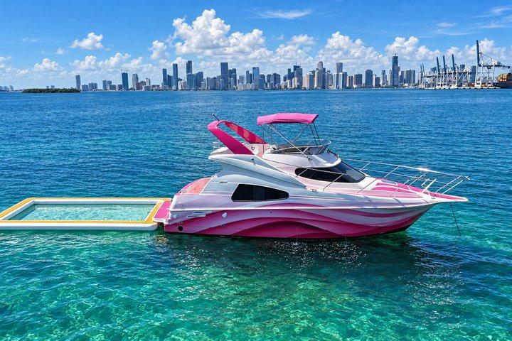 Yacht Rental Princess | 2 Free Jet Skis ,Miami River and Sea Pool