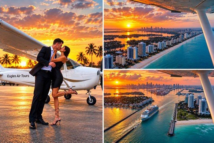 Passeio Romântico Privado de 60 Minutos em Tour Aéreo com Champanhe