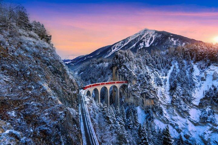 Privater Bernina Express 1. Klasse Tour Saint Moritz und Davos