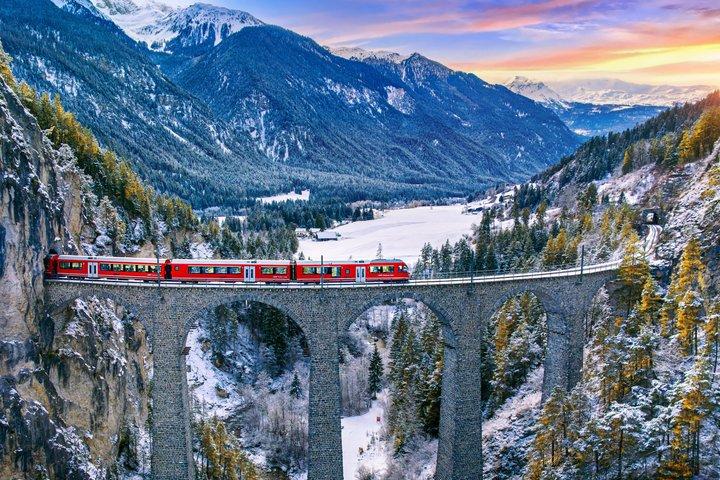Private Bernina Express 1st Class Saint Moritz and Davos Tour