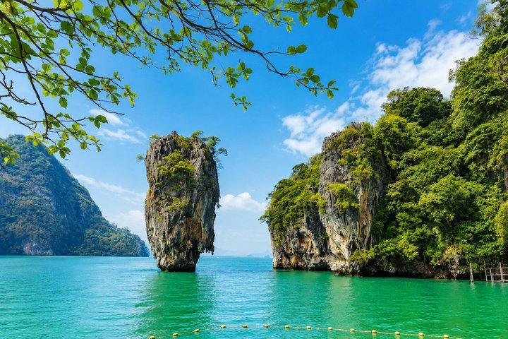 全日スピードボートツアー： ジェームズ・ボンドとカイ島（ランチ付き）