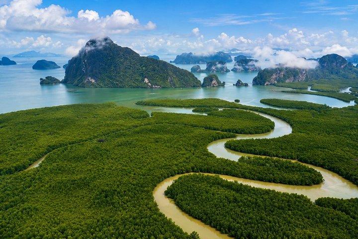 全日スピードボートツアー： ジェームズ・ボンドとカイ島（ランチ付き）