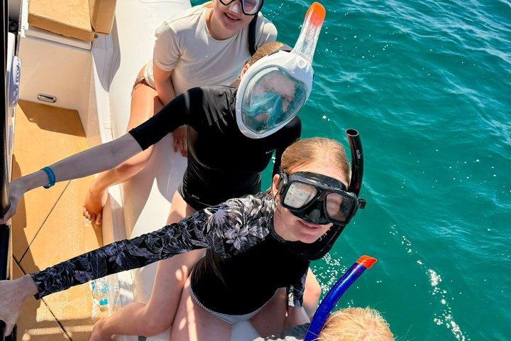 ハルガダプライベートスピードボートイルカ、シュノーケリング、ホワイトアイランド