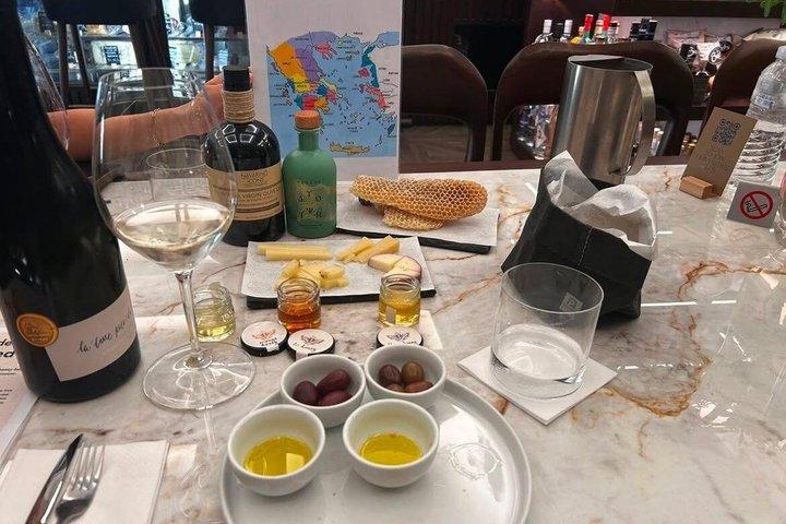 アテネオリーブオイルスナック体験付蜂蜜とワインの試飲
