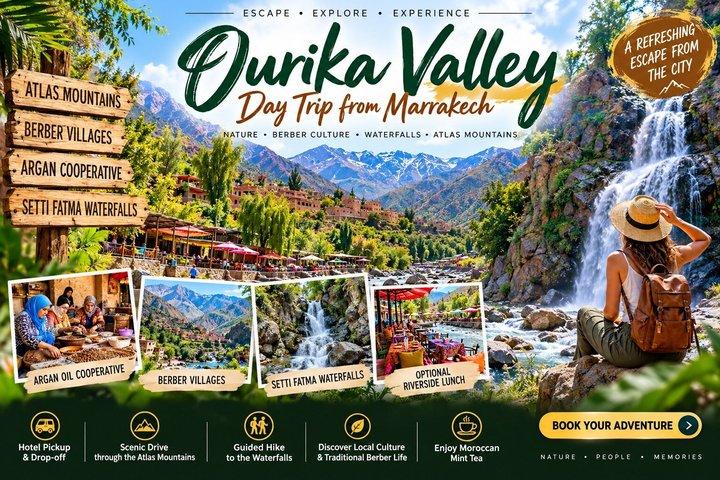 Ourika Valley Day Trip from Marrakech with Setti Fatma