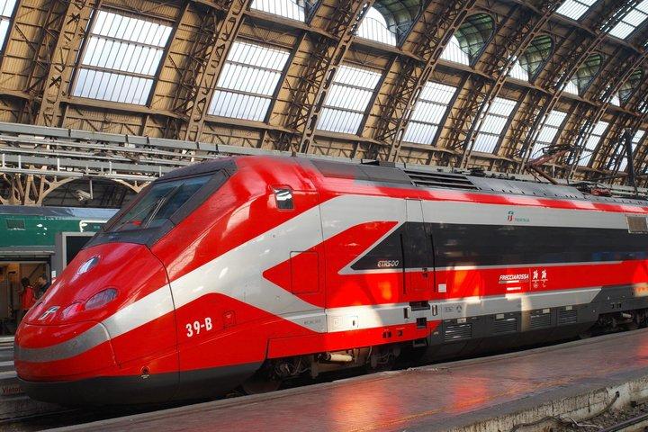 ローマからフィレンツェへの高速列車と食事、ウフィツィ美術館