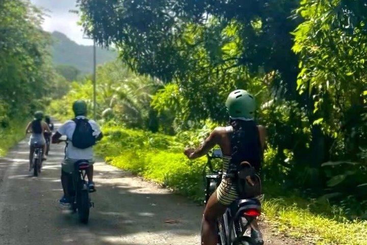 Saint Lucia, Anse La Raye, E-Bike, Waterfall Hike tour .