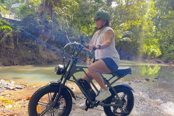 Saint Lucia, Anse La Raye, E-Bike, Waterfall Hike tour .