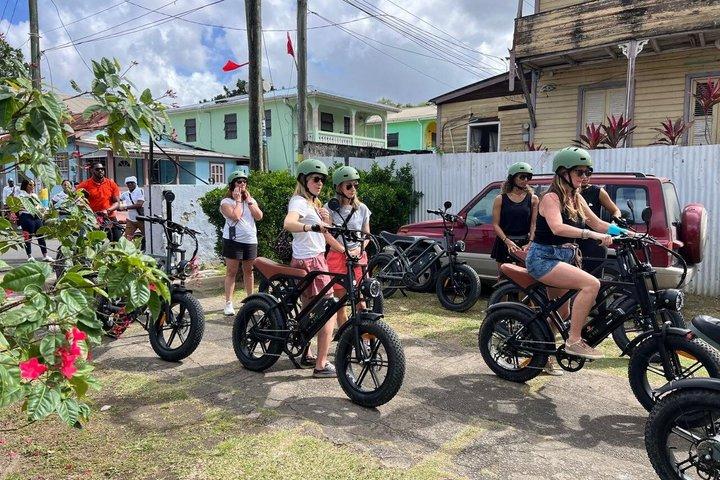 Saint Lucia, Anse La Raye, E-Bike, Waterfall Hike tour .