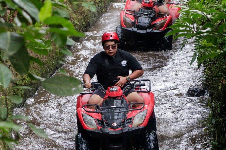 バリ島 ベストなATVクアッドバイクとラフティング：テラガ・ワジャ川かアユン川か
