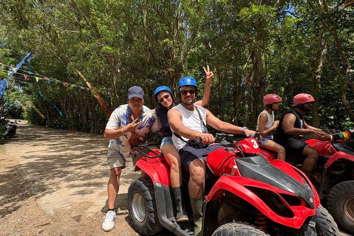 バリ島 ベストなATVクアッドバイクとラフティング：テラガ・ワジャ川かアユン川か