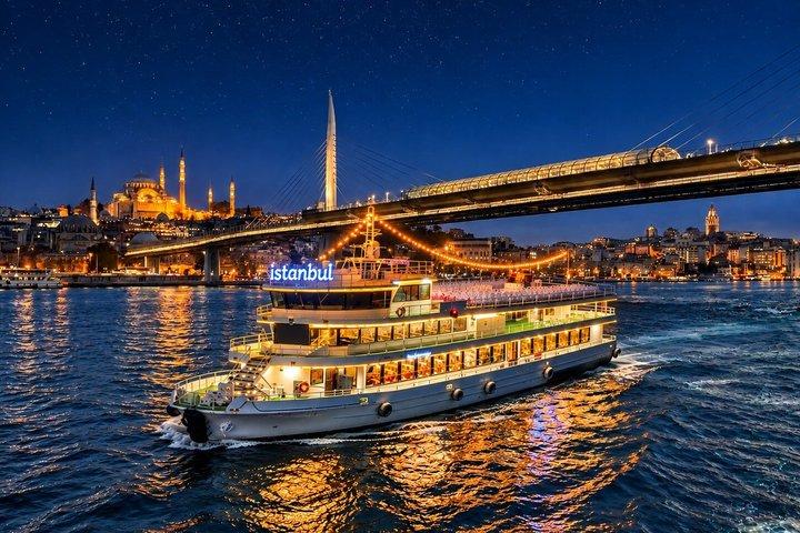Istanbul Bosphorus Dinner Cruise with Turkish Night Entertainment