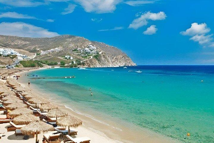 Cruise friendly Tour Mykonos Beach Getaway and Old Town Free Time