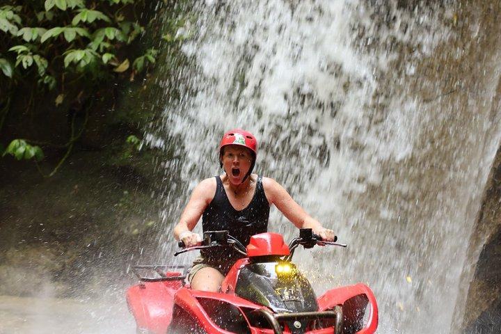 Bali ATV Ride through Waterfall, Jungle, Cave, River, Long Tunnel