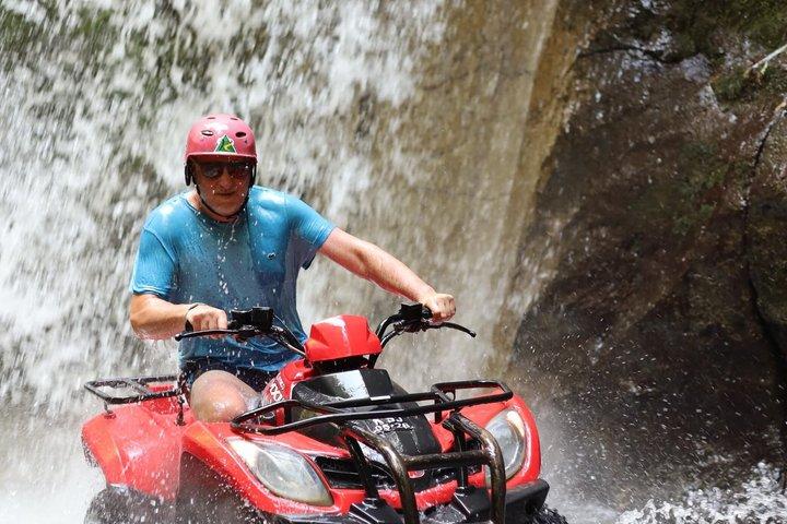 Bali ATV Ride through Waterfall, Jungle, Cave, River, Long Tunnel
