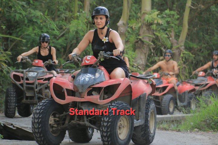 Bali ATV Ride through Waterfall, Jungle, Cave, River, Long Tunnel