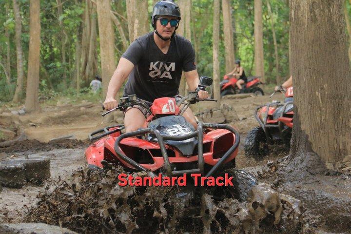 Bali ATV Ride through Waterfall, Jungle, Cave, River, Long Tunnel