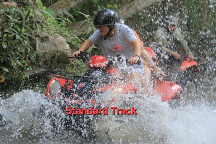 Bali ATV Ride through Waterfall, Jungle, Cave, River, Long Tunnel