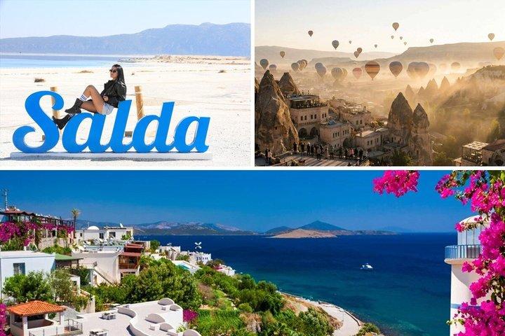 Tour to Salda Lake, Pamukkale, Bodrum, Cappadocia, Ephesus
