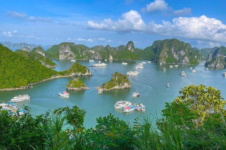 ハノイ：シンフォニー豪華クルーズと景色ハロン湾エスケープ