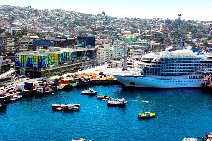 San Antonio após passeio de cruzeiro para Valparaíso e Casablanca Desembarque em Santiago