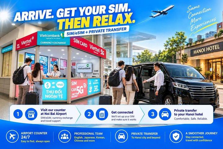 30日間完全無制限5GデータベトナムSIM＆eSIM