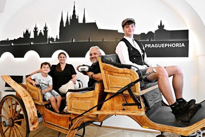 馬車からのバーチャルリアリティ体験でプラハを発見する