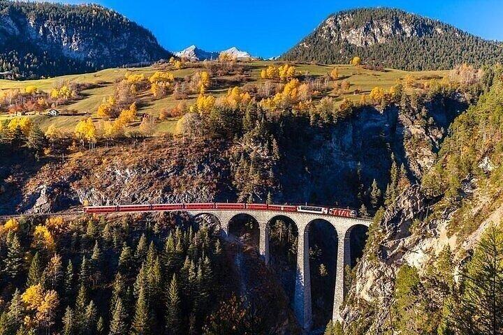 Bernina Express First Class, St. Moritz and Lake Como