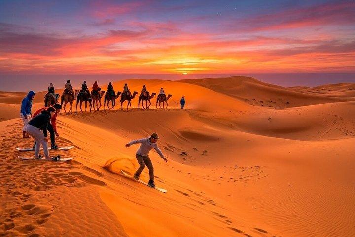 Agadir Sandboarding & Sunset Camel Ride with Dinner Show