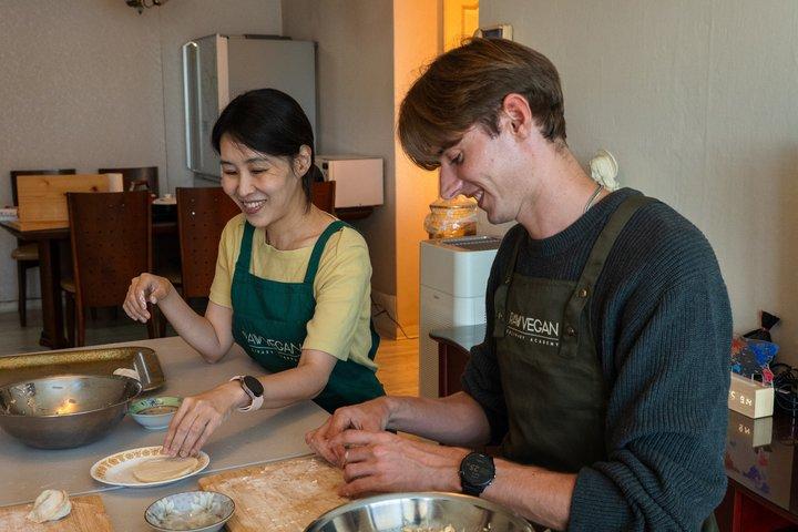 Korean Dumpling Cooking Class in Seoul with Vegan Option