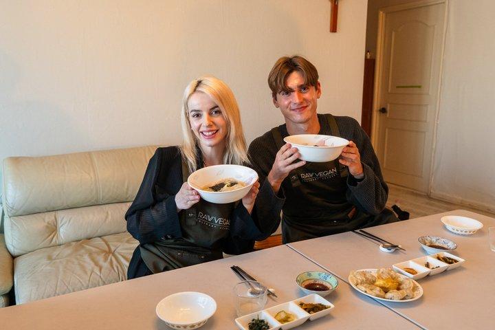 Korean Dumpling Cooking Class in Seoul with Vegan Option