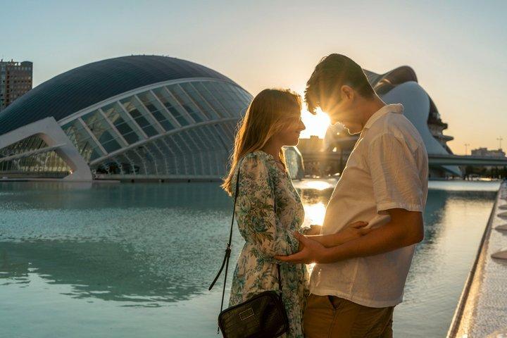 Sunset photos in the City of Arts and Sciences