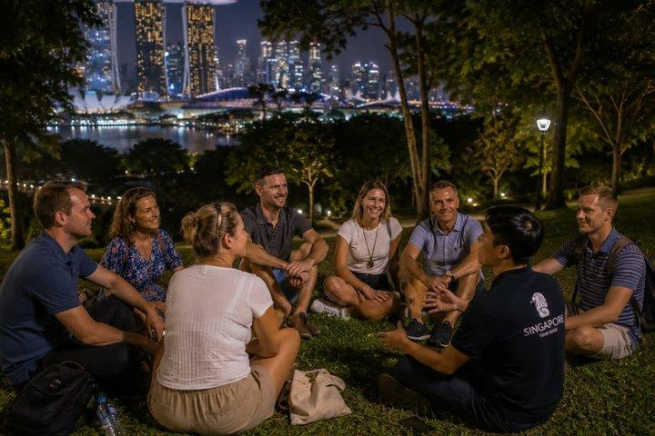 シンガポール夜のツアー フォートキャンニング公園とフードストリート