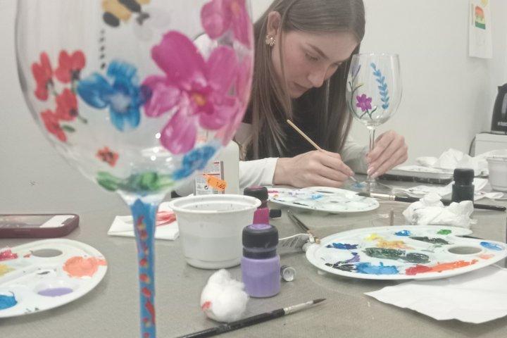 XL crystal glass painting workshop