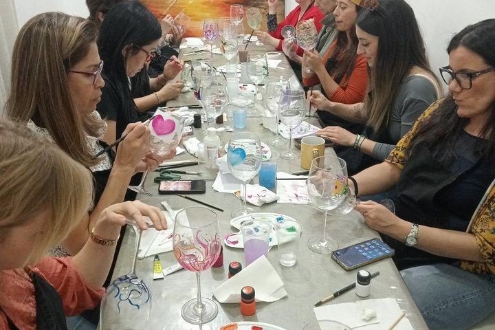 XL crystal glass painting workshop