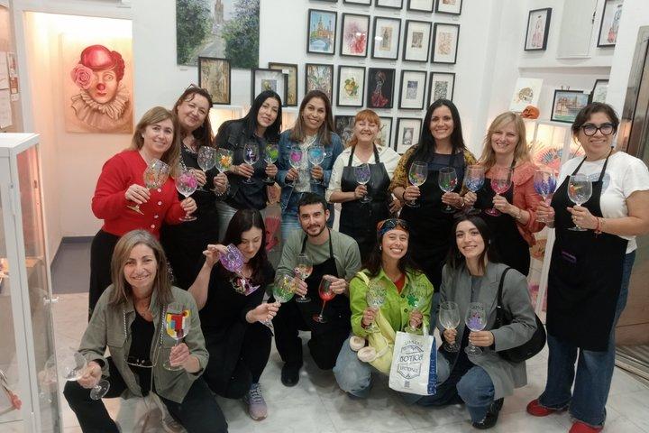 XL crystal glass painting workshop
