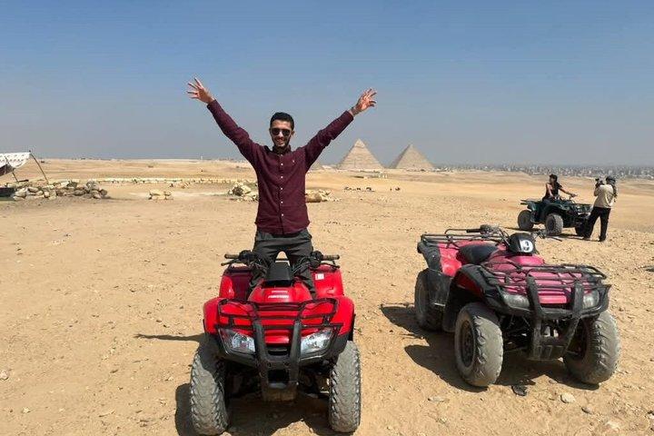 Giza Pyramids ATV Quad Bike Ride with fresh juice