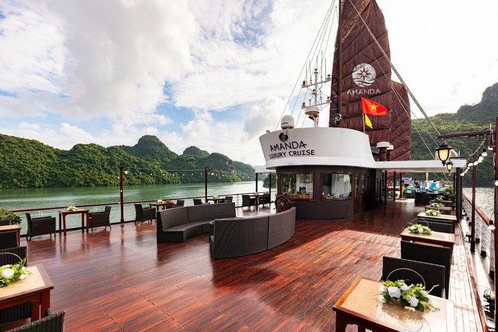 ハノイ：アマンダ・ラグジュアリークルーズ 2日間でハロン湾とランハ湾を巡る旅