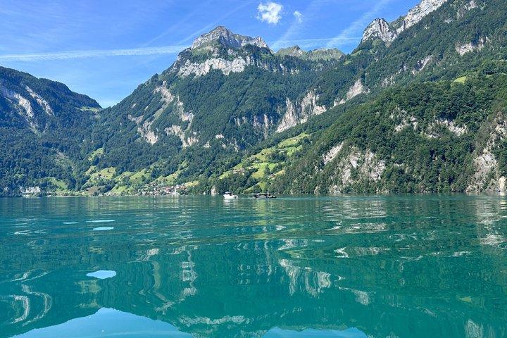 ルツェルン湖グランドジャーニー：プライベートボート＆景色の良い帰路