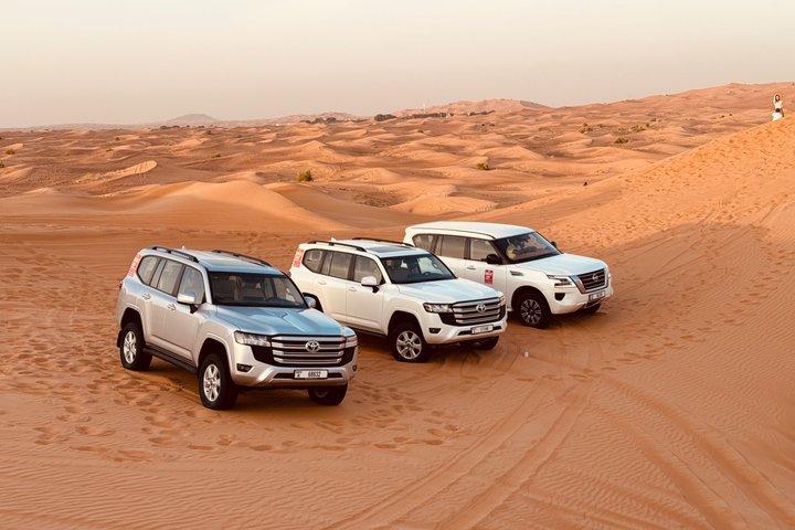 ドバイ砂漠サファリ:ラクダ、ファルコン、サンドボーディング&プレミアムディナー