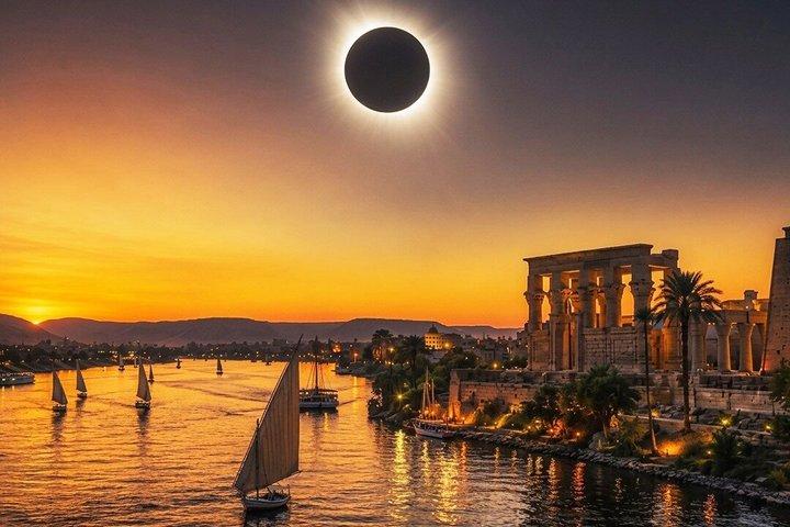 From Cairo Luxor Total Solar Eclipse 2027 by Air