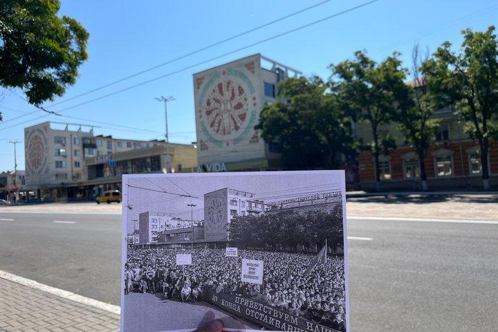 Tiraspol und Bender durch Archivfotos
